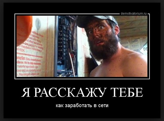 Я расскажу тебе, как заработать в сети